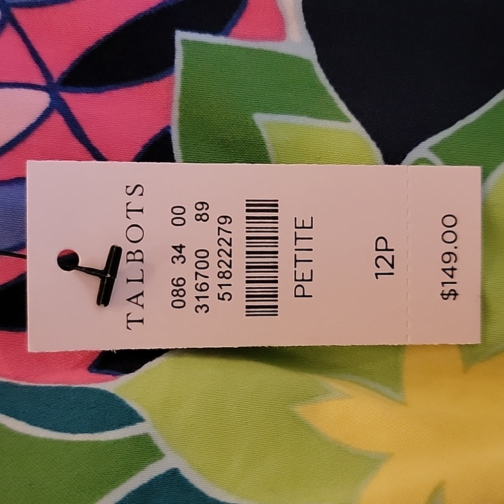 Talbots Colorful Floral Cotton Dress - Picture 8 of 9